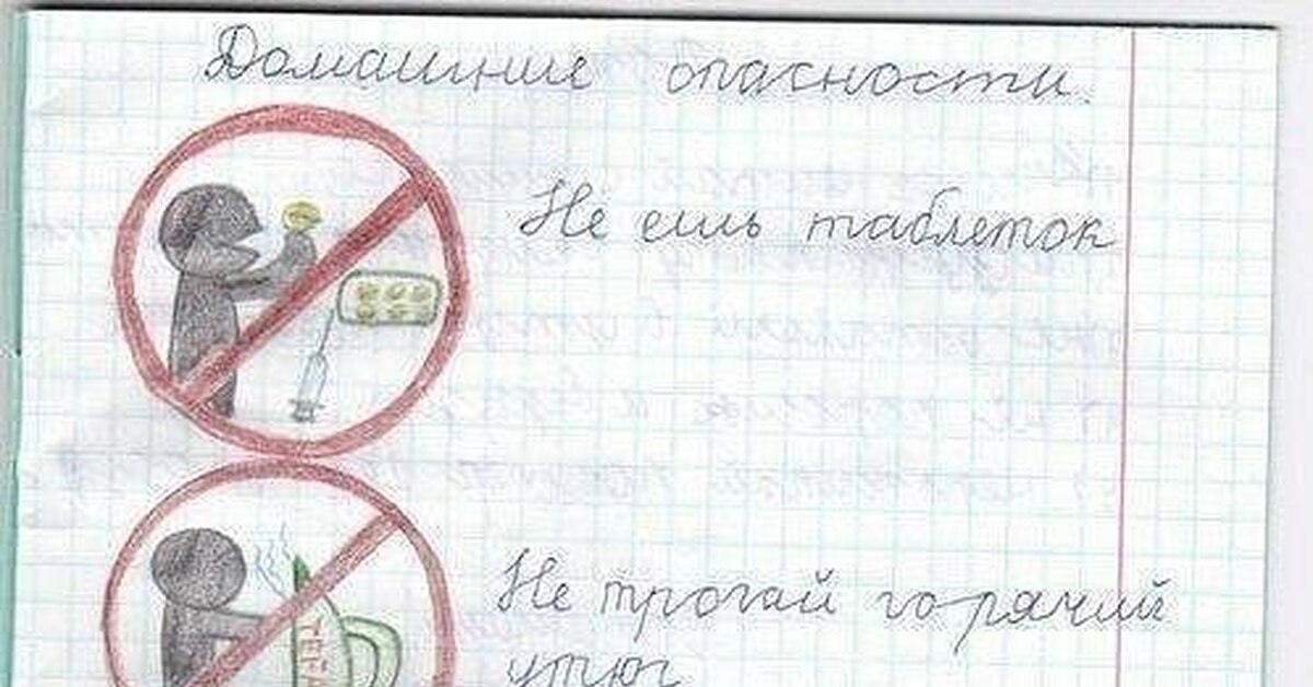 Нарисовать условные знаки домашних опасностей 2 класс в картинках нарисовать