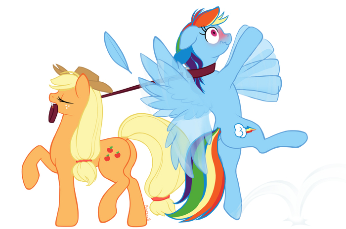   My Little Pony, Rainbow Dash, Applejack, Arareroll