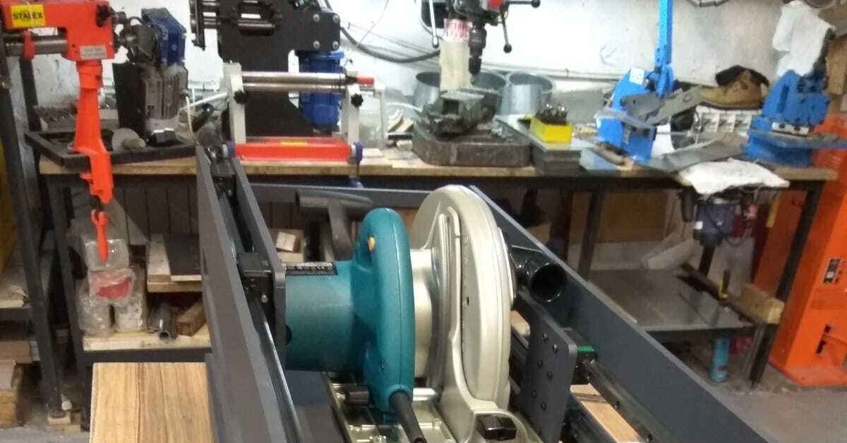 Автоматическая пила для алюминиевого профиля | Пикабу