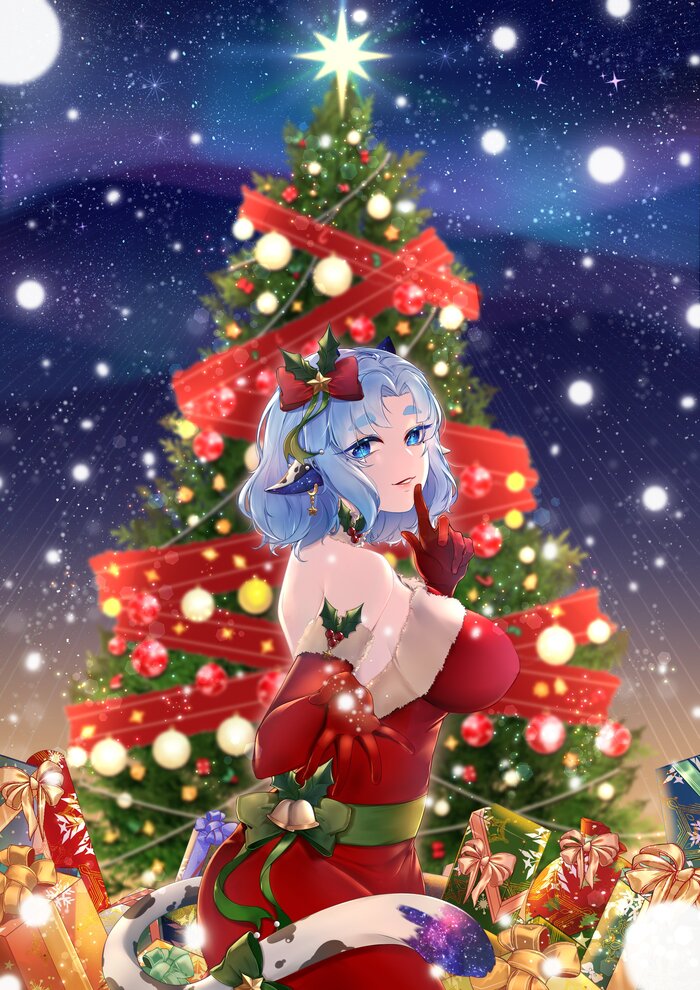 Merry Christmas , Anime Art, , Virtual YouTuber
