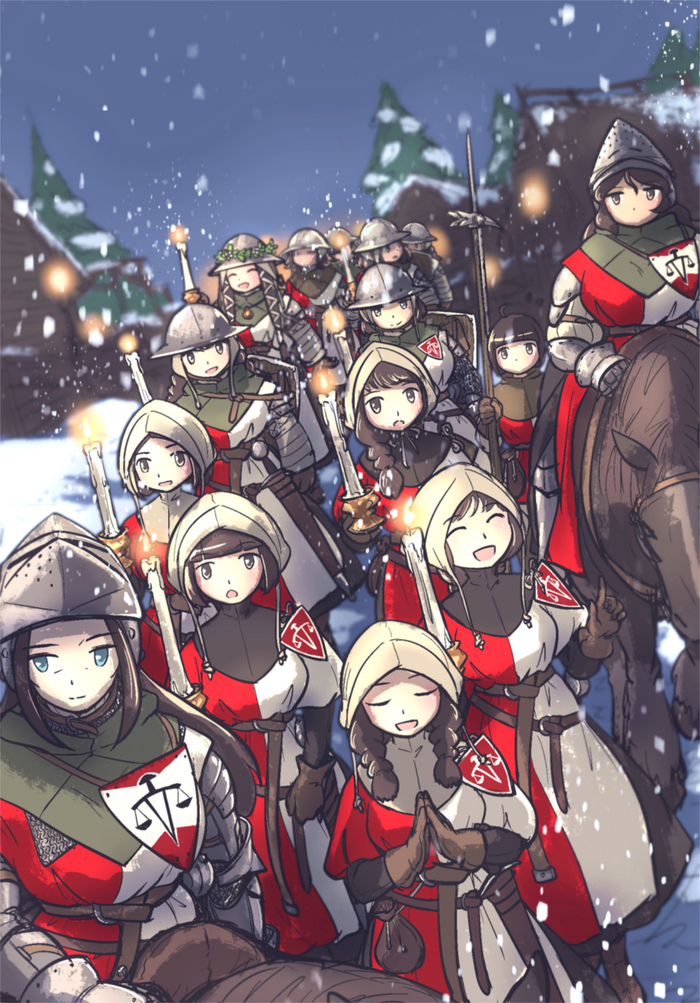 Ordo Mediare Sisters Vanishlily (Ironlily), , , Anime Art, Original Character, , 