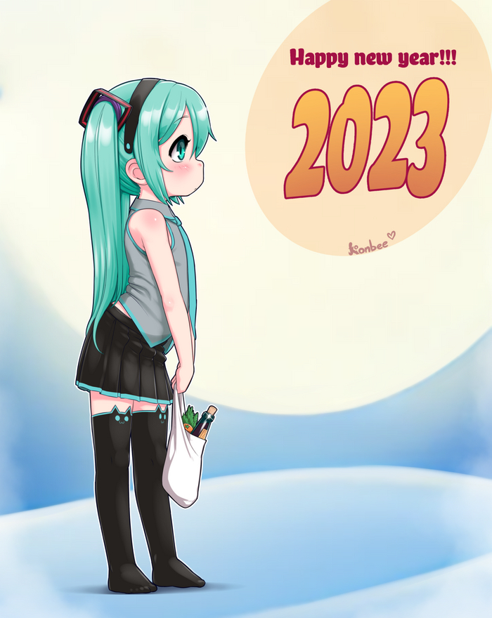 Happy new year 2023! Vocaloid, Hatsune Miku, Anime Art, Vocaloid Art,  , Kionbee