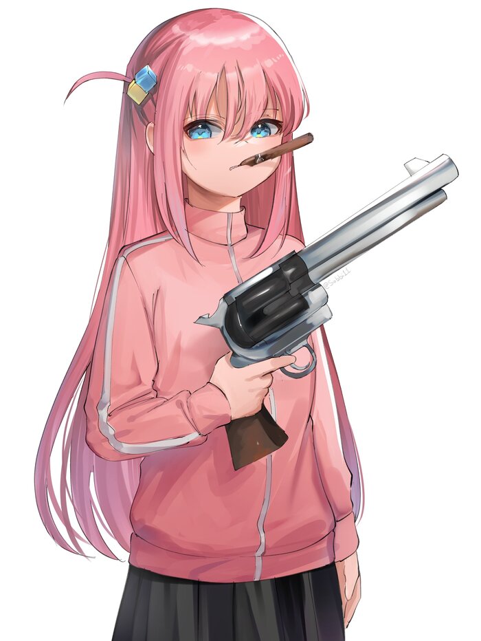 Gotou Hitori , Anime Art, , Bocchi the Rock!, Gotou Hitori, 2D vs 3D,  