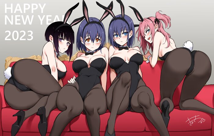   Kyokucho, , , Anime Art,  , Kaede to Suzu, Bunnysuit, , 