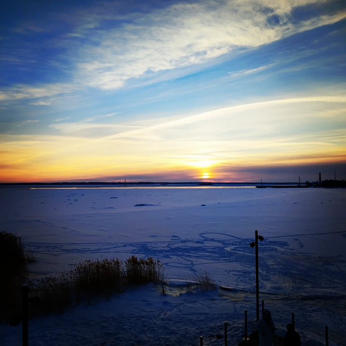 Закатов пост. Зимний Финский залив