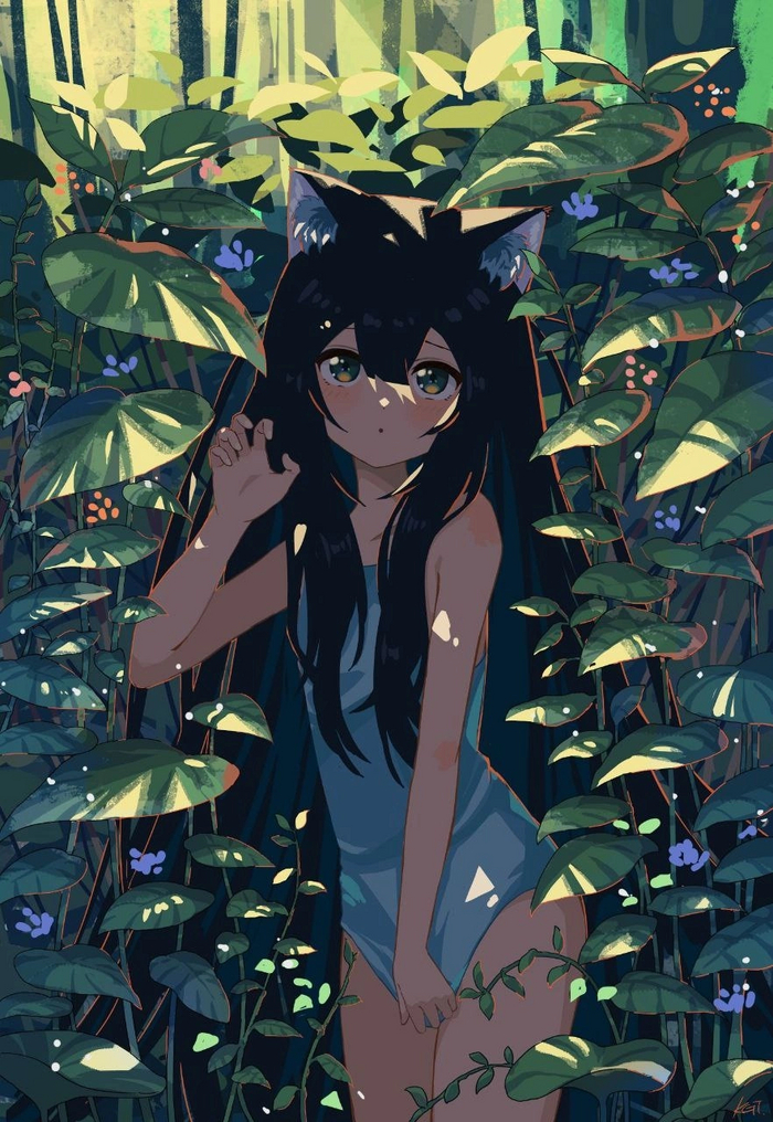 Original , Anime Art, Original Character, Animal Ears