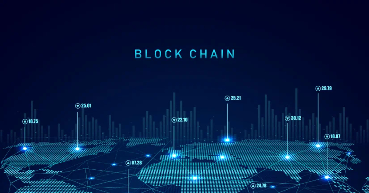 Финтех. Абстракция технологии. 3д фон. Блокчейн в 2024 году. Цифровая экономика.