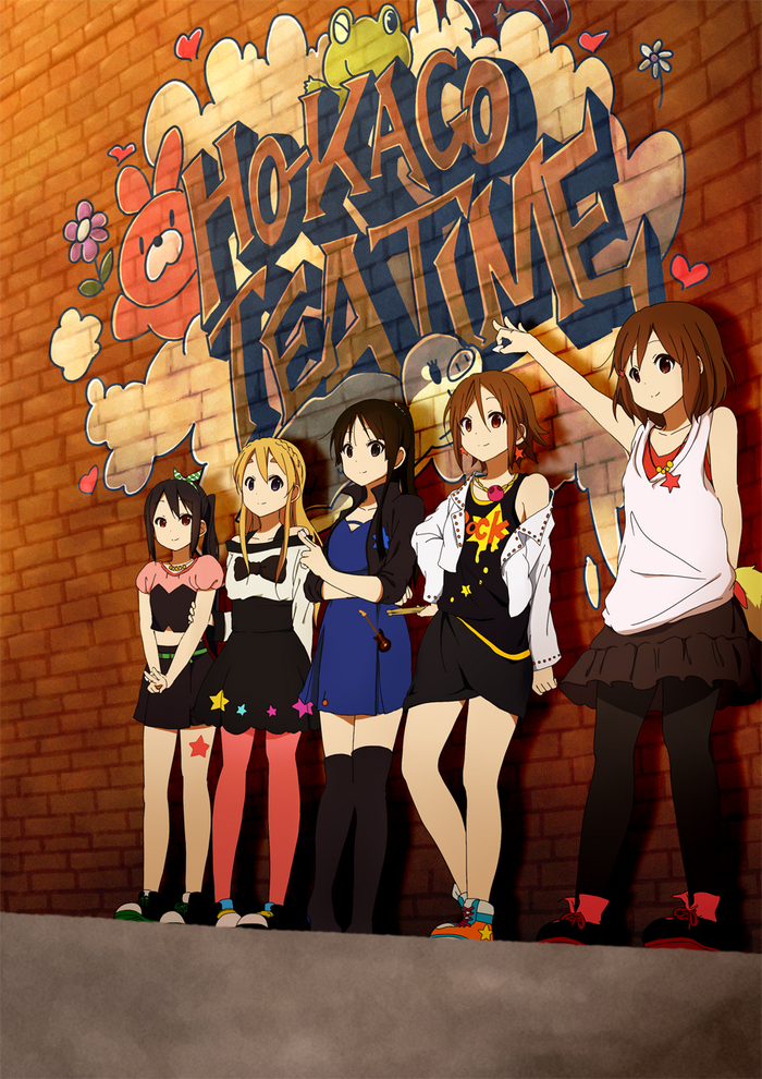   Anime Art, , Azusa Nakano, Tsumugi Kotobuki, Akiyama Mio, Ritsu Tainaka, Yui Hirasawa, K-on