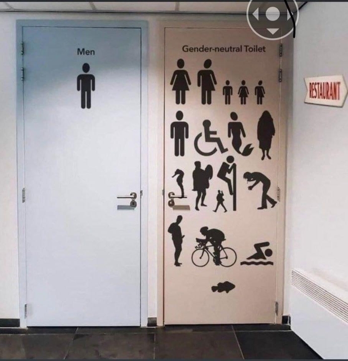 У женского туалета и так очередь всегда, а теперь ещё больше будет