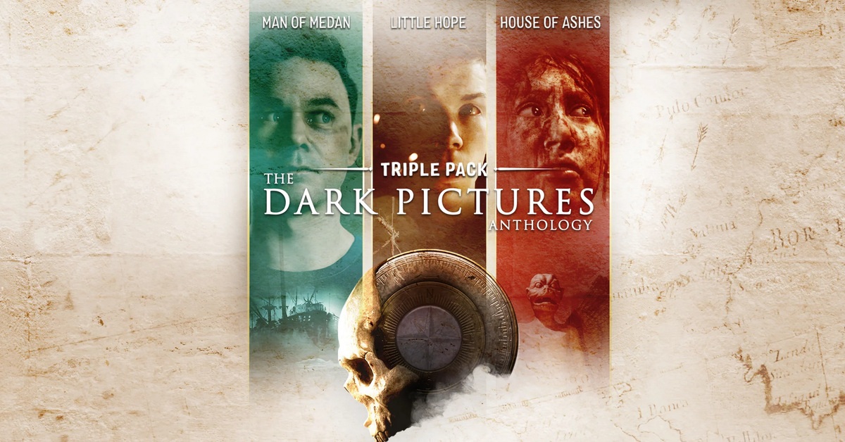 The dark pictures anthology все части. The Dark pictures. Triple Pack. Дарк Пикчерз антология. Dark pictures Triple Anthology. The Dark pictures Triple Pack обложка.