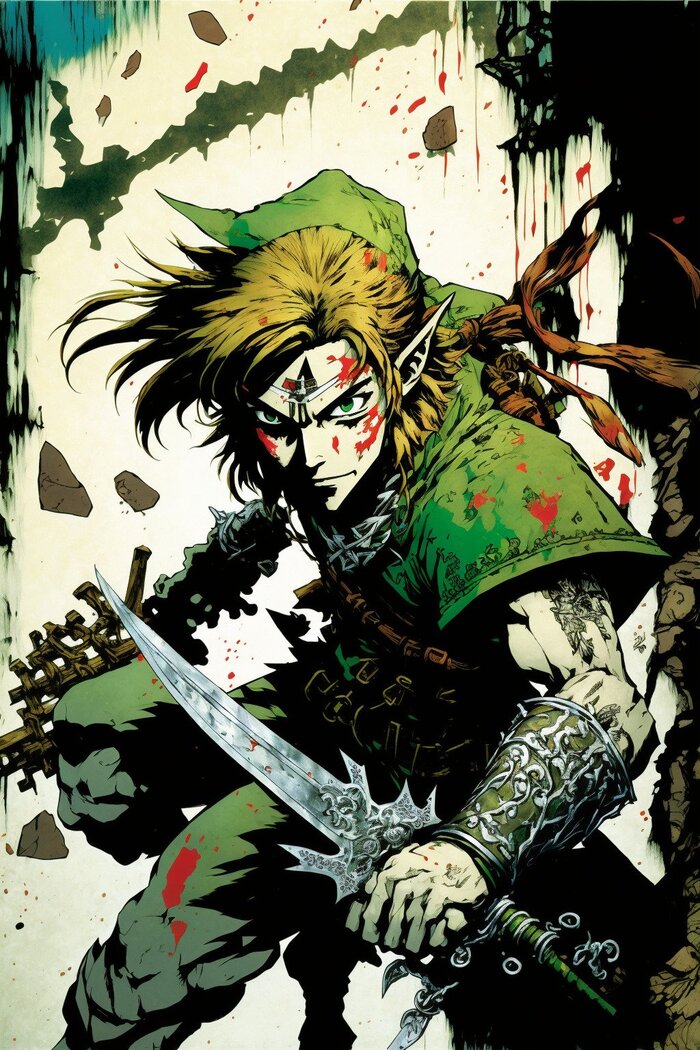  : The Legend of Zelda    DC Midjourney, ,  , The Legend of Zelda, DC Comics, ,  