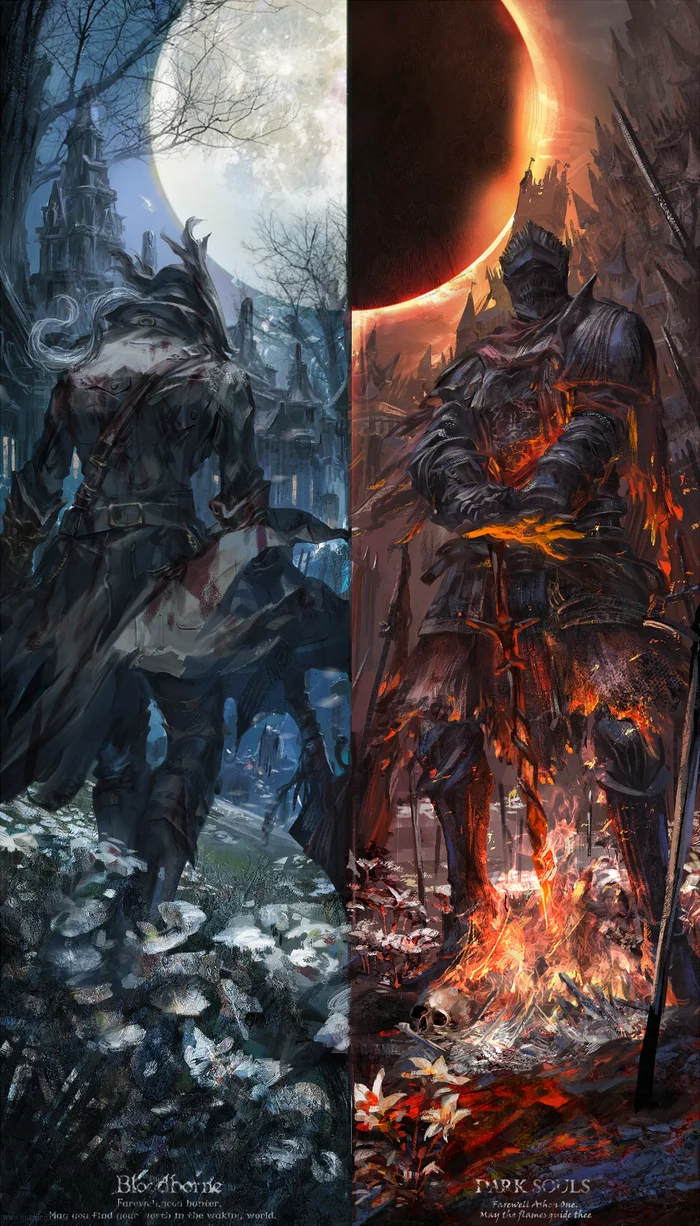 Bloodborne & Dark Souls Арт, Bloodborne, Dark Souls, Игры, Game Art, Stu DTS