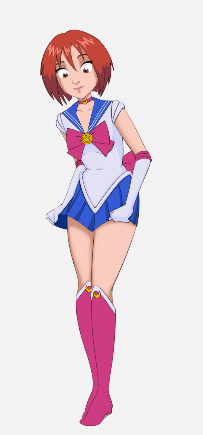 Sailor W.I.T.C.H Anime Art, , , , Sailor Moon,  ,  (), Tsukino Usagi, , Seifuku, , , 