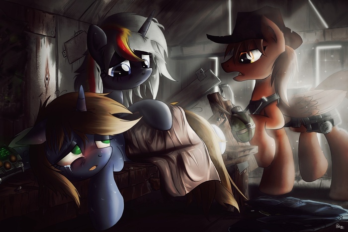      My Little Pony, Fallout: Equestria, Littlepip, Velvet Remedy, Calamity, 