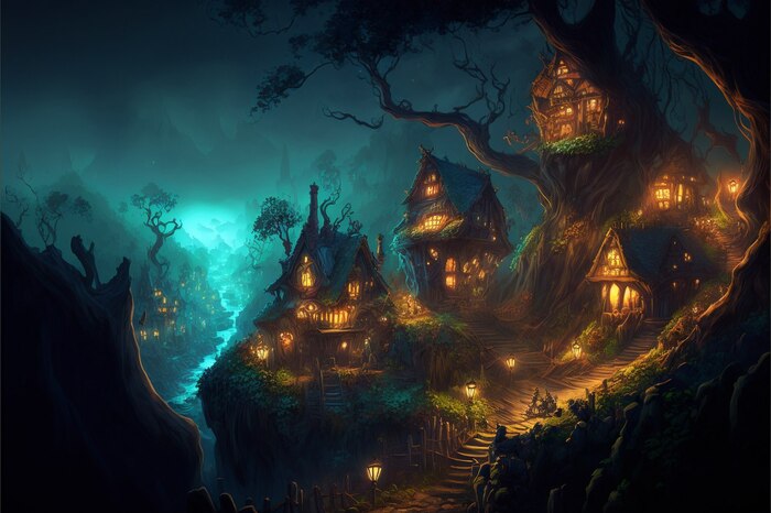 СКАЗОЧНЫЕ ОБОИ НА РАБОЧИЙ СТОЛ Midjourney, Арты нейросетей, Нейронные сети, Цифровой рисунок, Длиннопост, Фоторедактор, Обои на рабочий стол, Сказка, Река, Озеро, Красота, Волшебство, Магия, Ночь, День, Луна