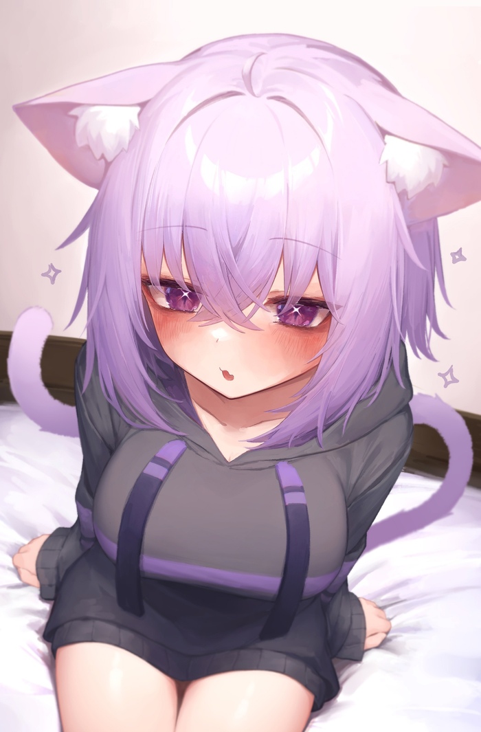 Sexy арт Okayu Nekomata (Hololive) жопа во всей красе