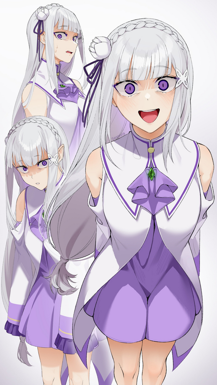Emilia , Anime Art, Emilia, Re:Zero Kara, Sasoura