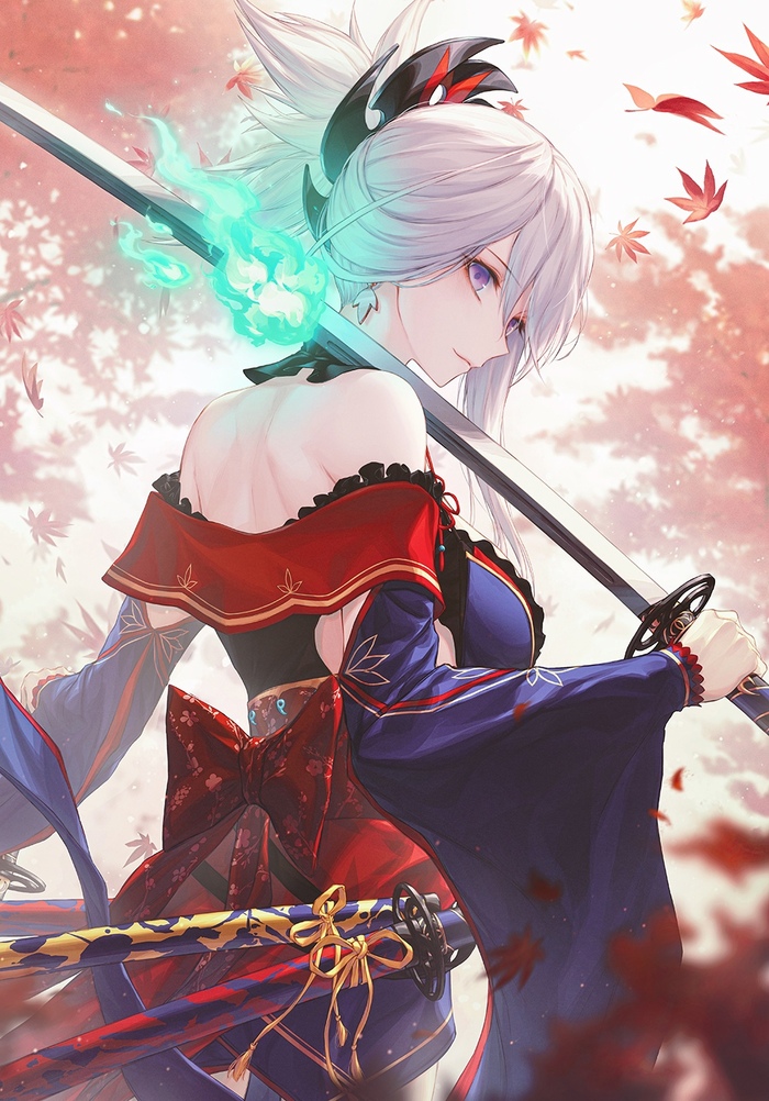 Musashi Аниме, Anime Art, Fate Grand Order, Miyamoto musashi