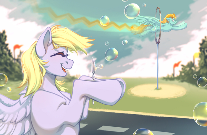  My Little Pony, Derpy Hooves, Lightning Dust