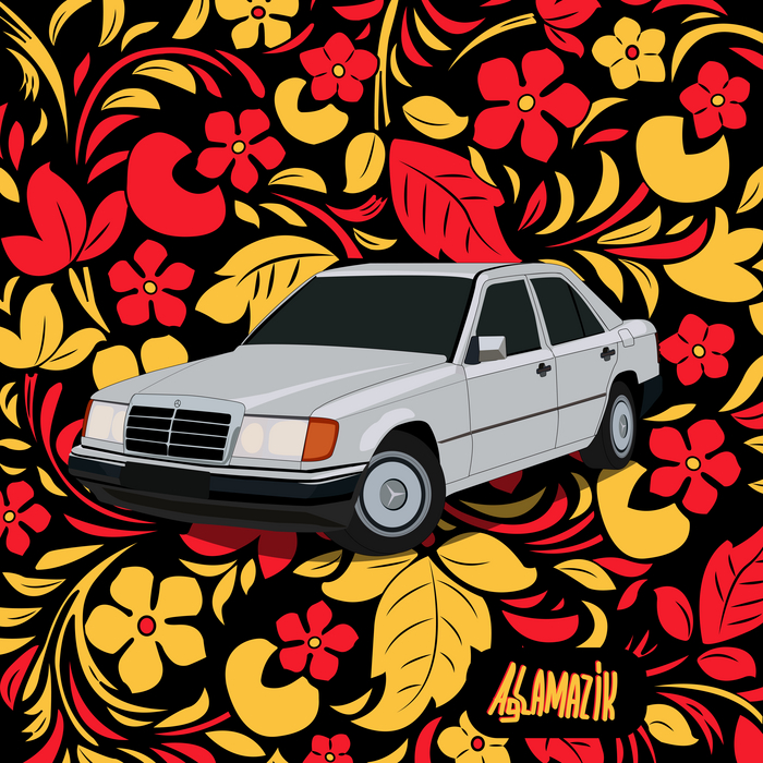  ,   Adobe Illustrator, , ,  , 2D, Digital, Mercedes-benz w124, ,  , ,  , , 