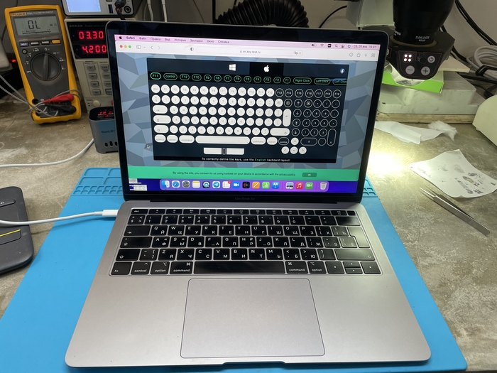 MacBook A1932 ремонт клавиатуры Ремонт техники, Ремонт ноутбуков, Apple, Macbook, Длиннопост