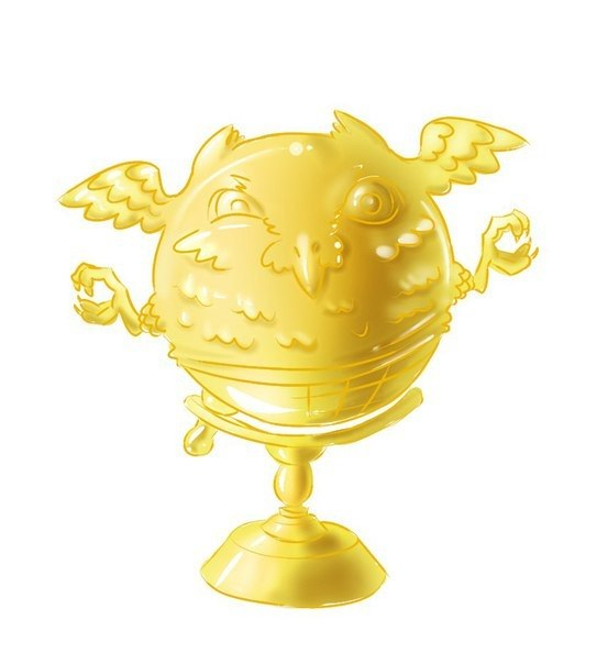 Сова, натянутая на глобус | Пикабу