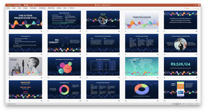 8 мест с бесплатными и качественными шаблонами презентаций Microsoft PowerPoint, Шаблон, Халява, Freebie, Бесплатно, Видео, Без звука, Длиннопост