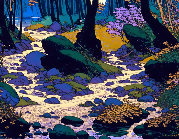 Лесной ручей