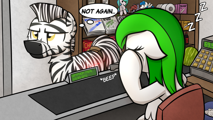 Почему зёбры не любят супермаркеты