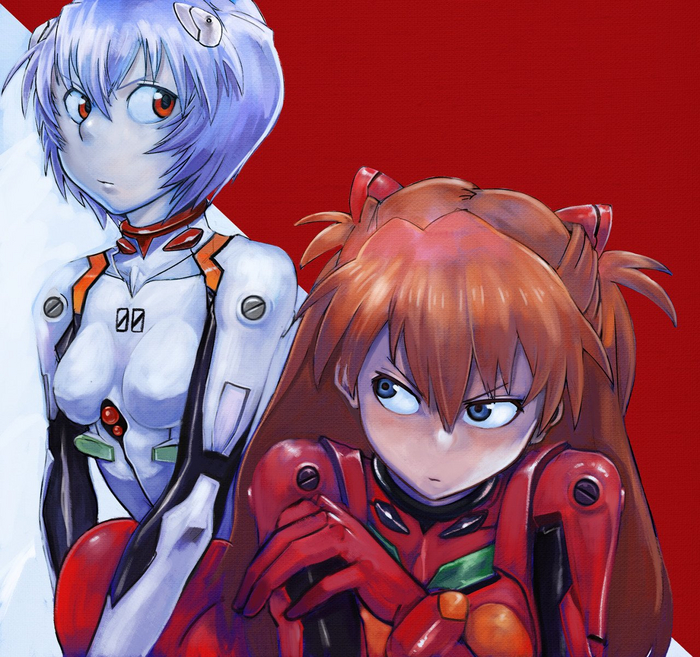    , Evangelion, Rei Ayanami, Asuka Langley