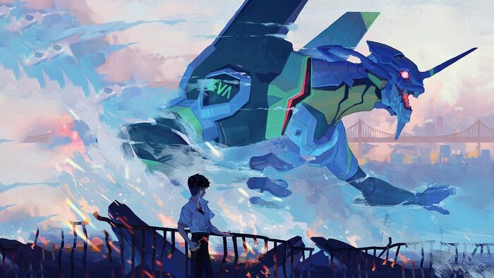   "Neon Genesis Evangelion" , , , ,  , , 