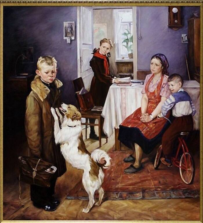 Все же писали сочинение по этой картине?