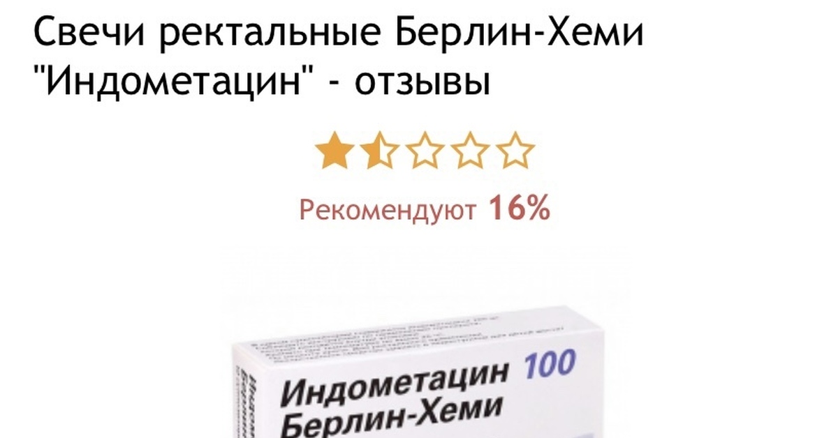 Индометацин Суппозитории ректальные 50 мг 6 шт