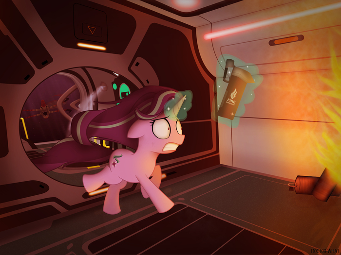   "" My Little Pony, Ponyart, Starlight Glimmer, Subnautica