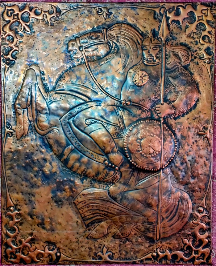 Чеканка. "Воин"