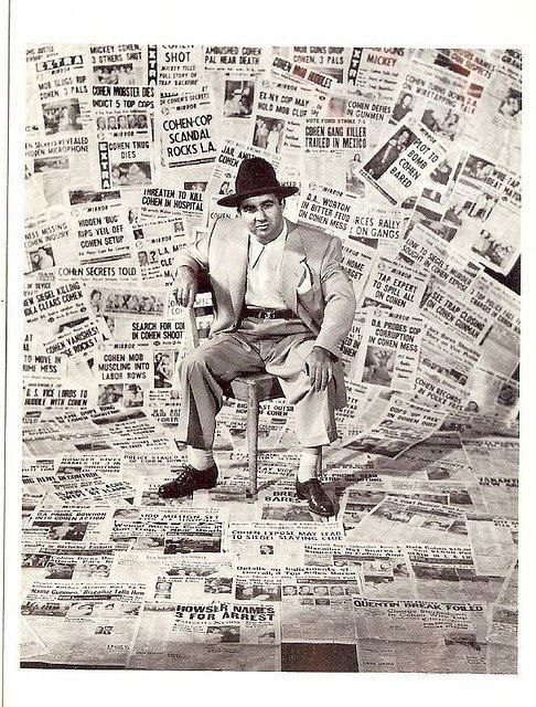 Гангстер Микки Коэн и газеты