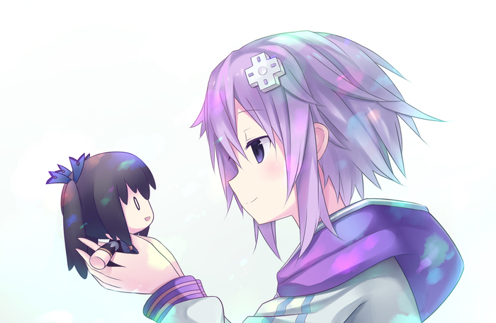 Neptune Anime Art, Hyperdimension Neptunia, Neptunia, Neptune, Noire (Black Heart)