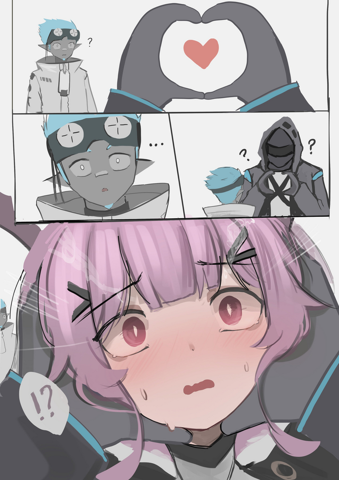   Anime Art, , Arknights, Doctor (Arknights), Manticore (Arknights), Snoot Challenge, Wawamachi