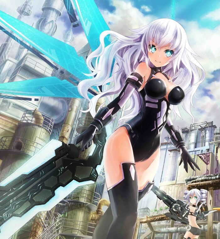 picpack 9.5 Anime Art, Hyperdimension Neptunia, Neptunia, Neptune, Purple Heart, Noire (Black Heart), Vert, Green Heart, Blanc, White Heart, Pururut, Plutia, Iris Heart, Uni, 