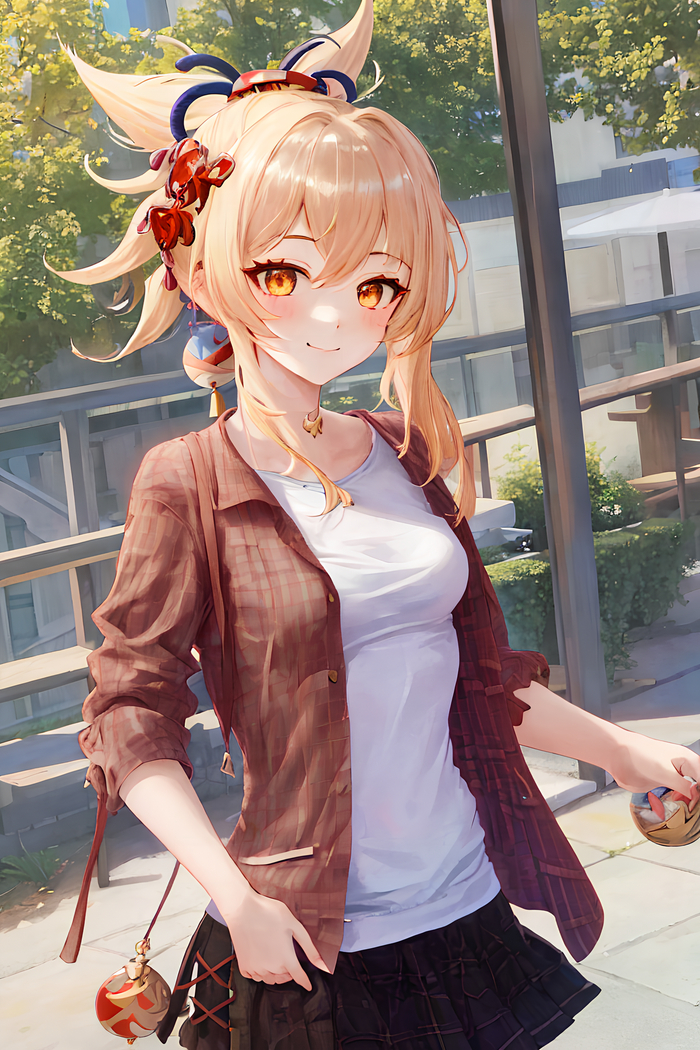    Genshin Impact, Anime Art,  , Yoimiya (Genshin Impact), 