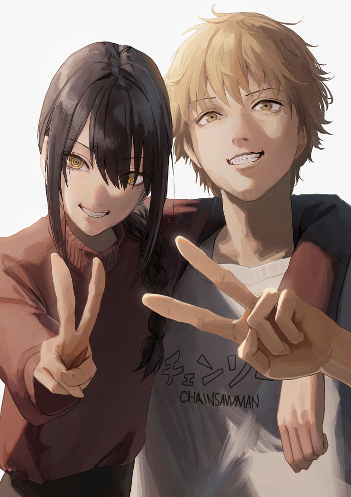    Anime Art, , Chainsaw Man, Denji, Nayuta (Chainsaw Man)