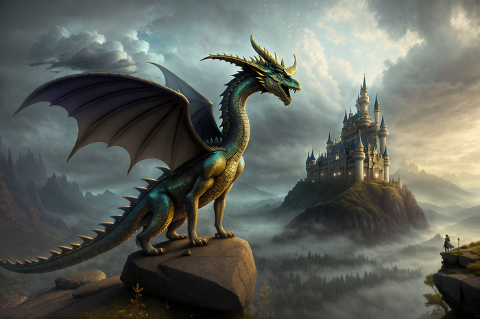 Dragon by Stable Diffusion