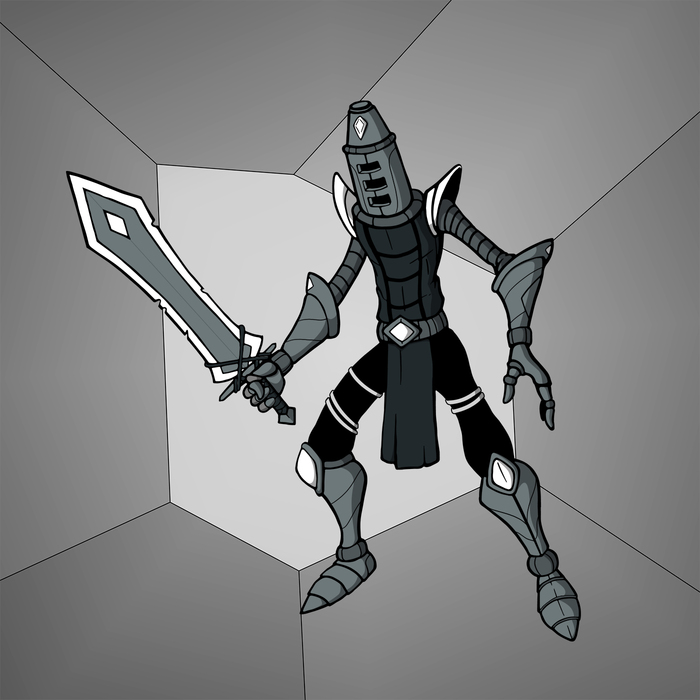 Unhonored Knight (concept) , , ,  , Original Character, 2D, Digital, 