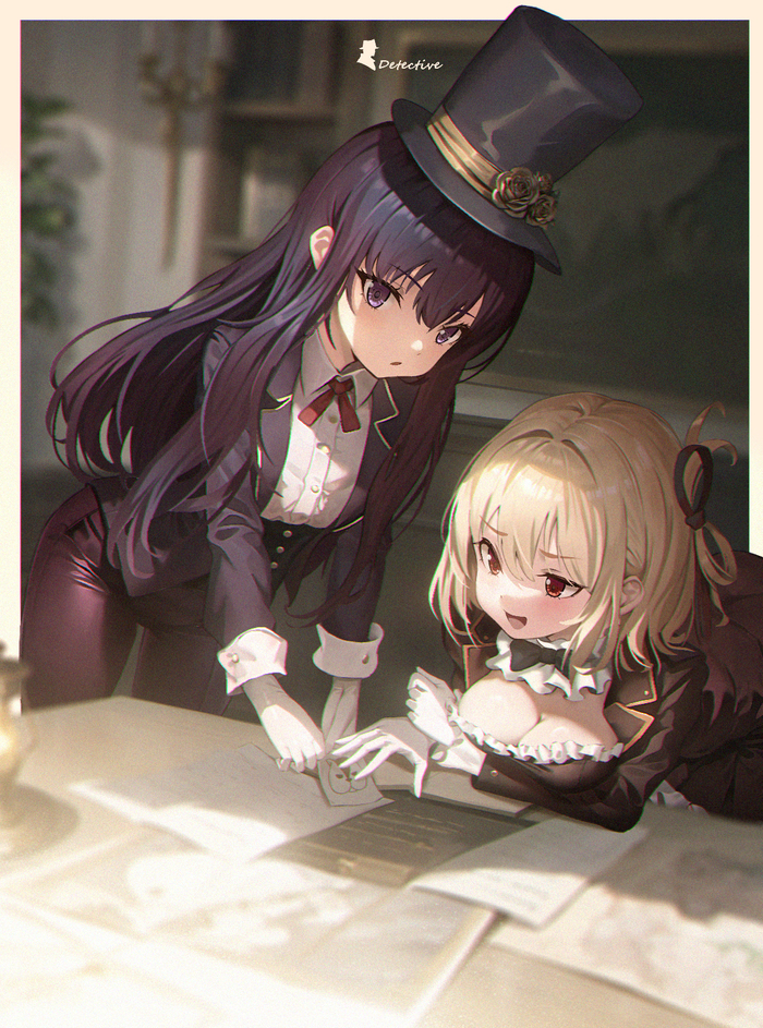    Anime Art, , , , Lycoris Recoil, Inoue Takina, Nishikigi Chisato, Edgar Artis