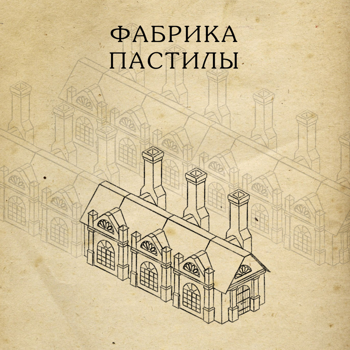 Эскизы фабрик к настольной игре «Коломна: купцы и торговцы» Разработка, Gamedev, Инди игра, Инди, Настольные игры, Коломна, Экономическая стратегия, Длиннопост