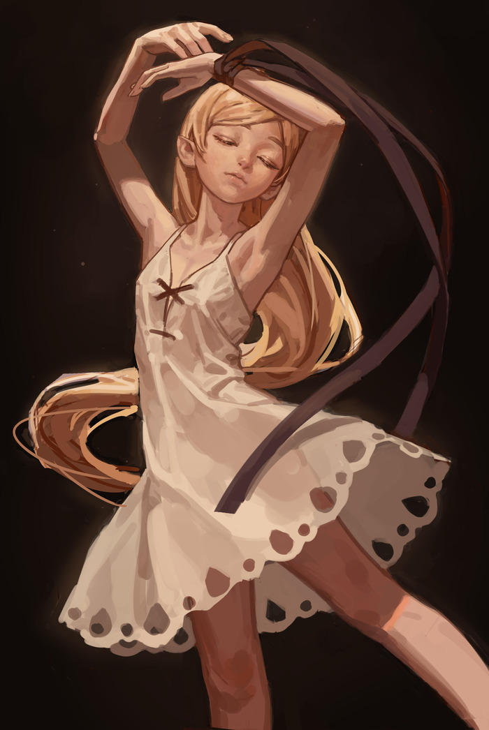  Monogatari series, Kiss-Shot Acerola-Orion Heart-Under-Blade, Anime Art, , 