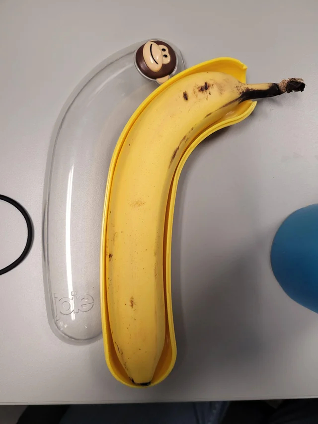 I found a banana that fits perfectly in my banana case!  , Reddit, , , , 