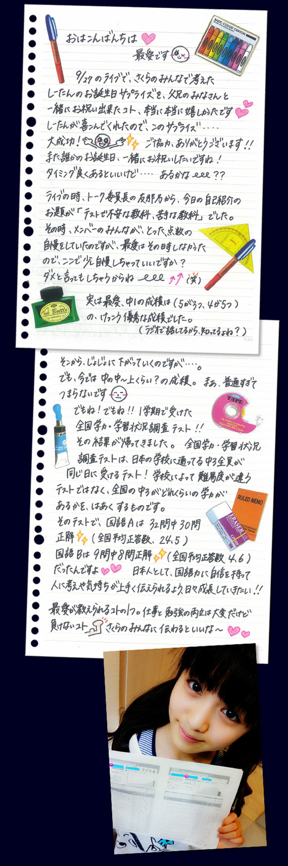 SG students' diary Kikuchi Moa 118 , ,  , ,  , Babymetal, 