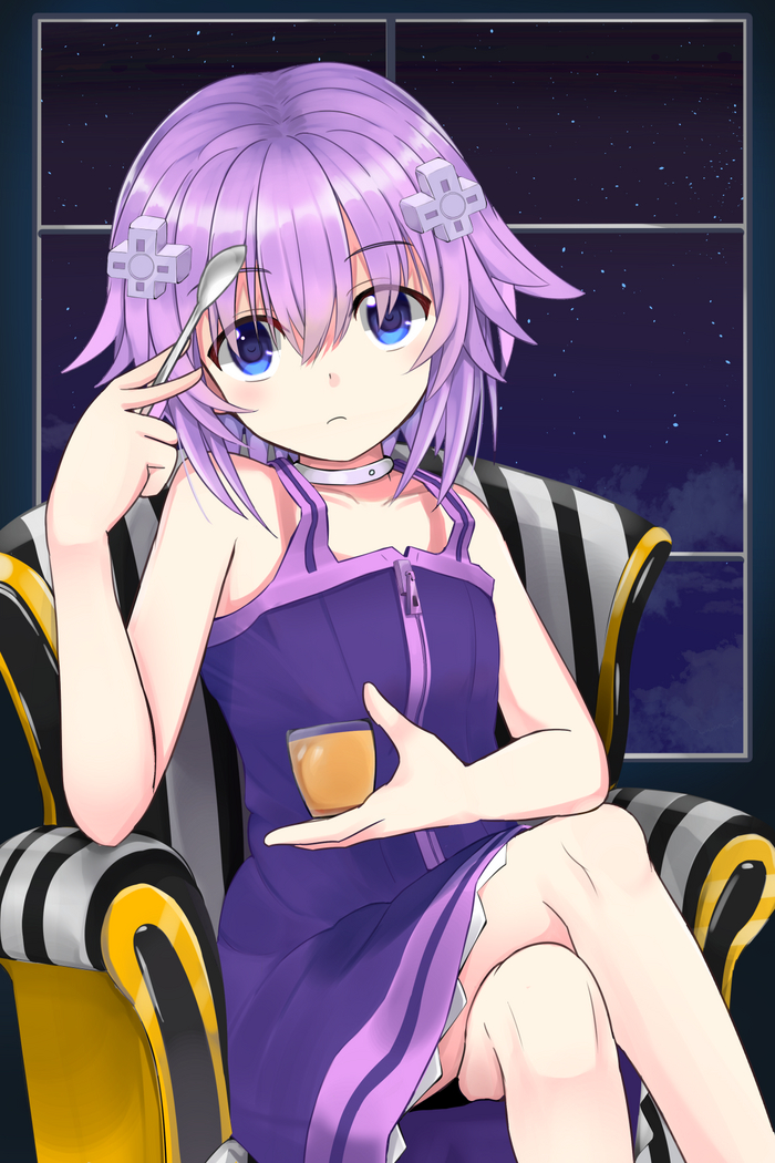   Anime Art, Hyperdimension Neptunia, Neptunia, Neptune