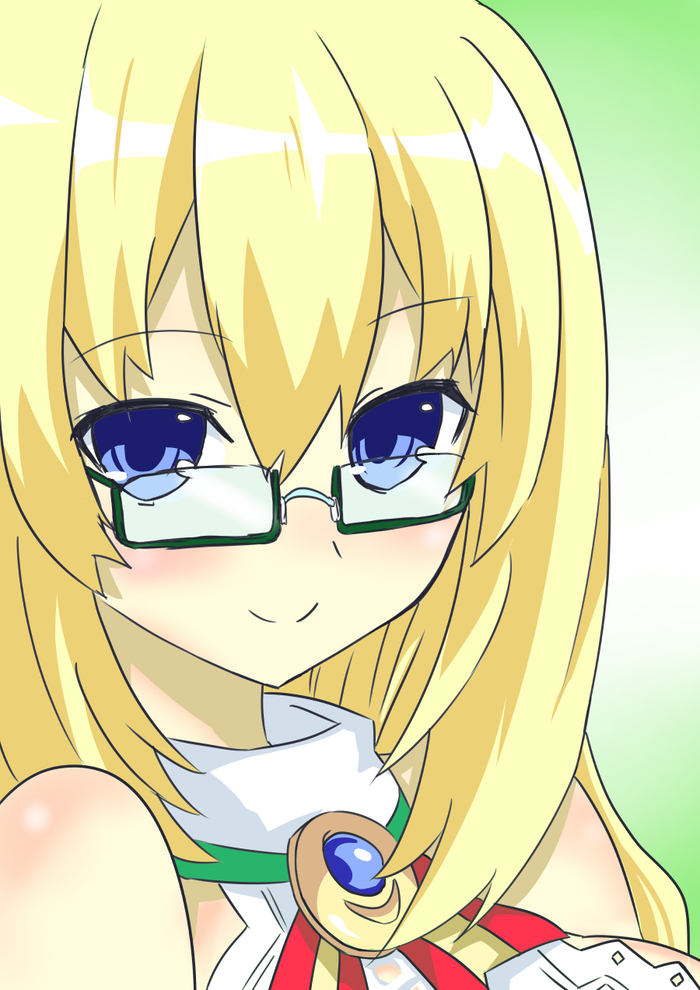 Vert Anime Art, Hyperdimension Neptunia, Neptunia, Vert, Green Heart, 